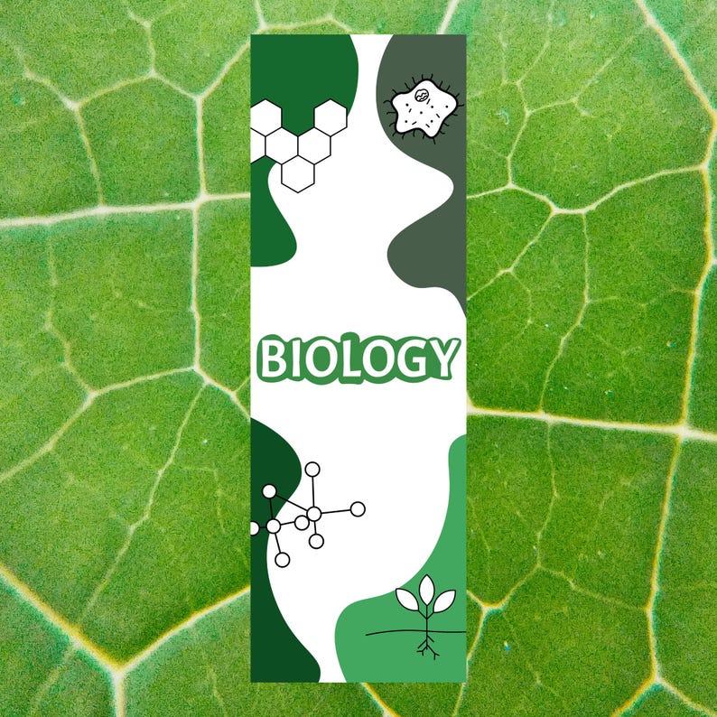 Biology &amp; Chemistry Printable Bookmark Set - Lab Theme, DNA Design ...