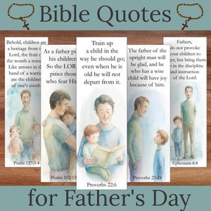 Lesezeichen personalisiert - Christliches sentimentales Geschenk zum Vatertag - Bibel Vers Karte - Papa Grußkarte