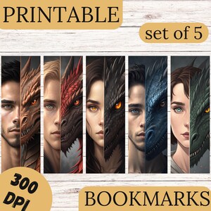 Set di segnalibri Fantasy Book "The Fourth Wing", "Iron Flame", "Onyx Storm" - Violet, Xaden con Dragon - Fan di Rebecca Yarros