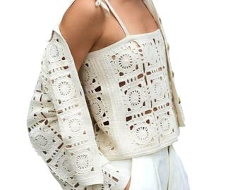 Patrones remera estilo renacimiento tejida a crochet remera de hilo de  ganchillo patrones digitales
