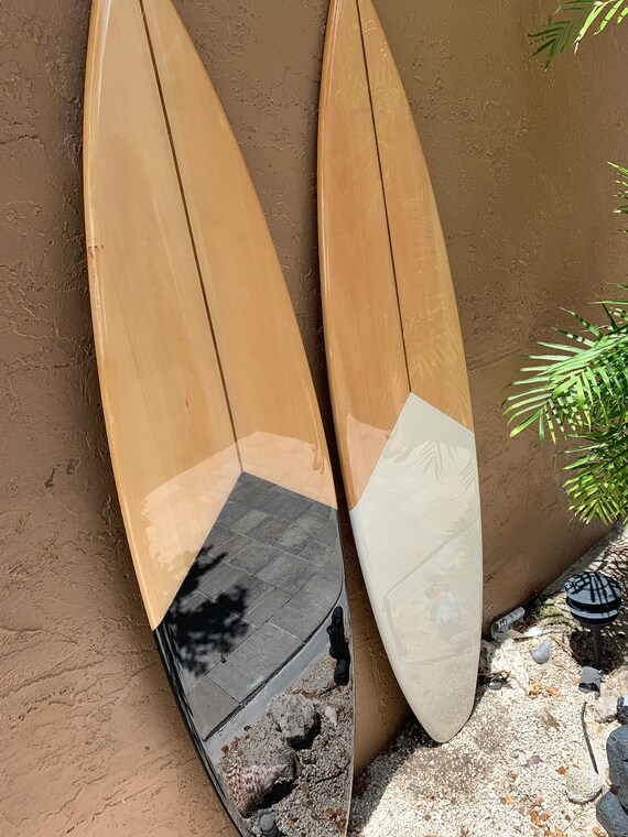 Decorative Wooden Surfboard Wall Art Modern Art Hawaiian Etsy