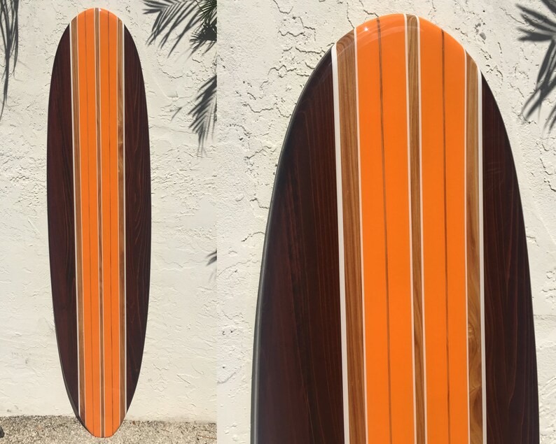Wooden Decorative Surfboard Wall Hanging Surf Art Sign For A Etsy
