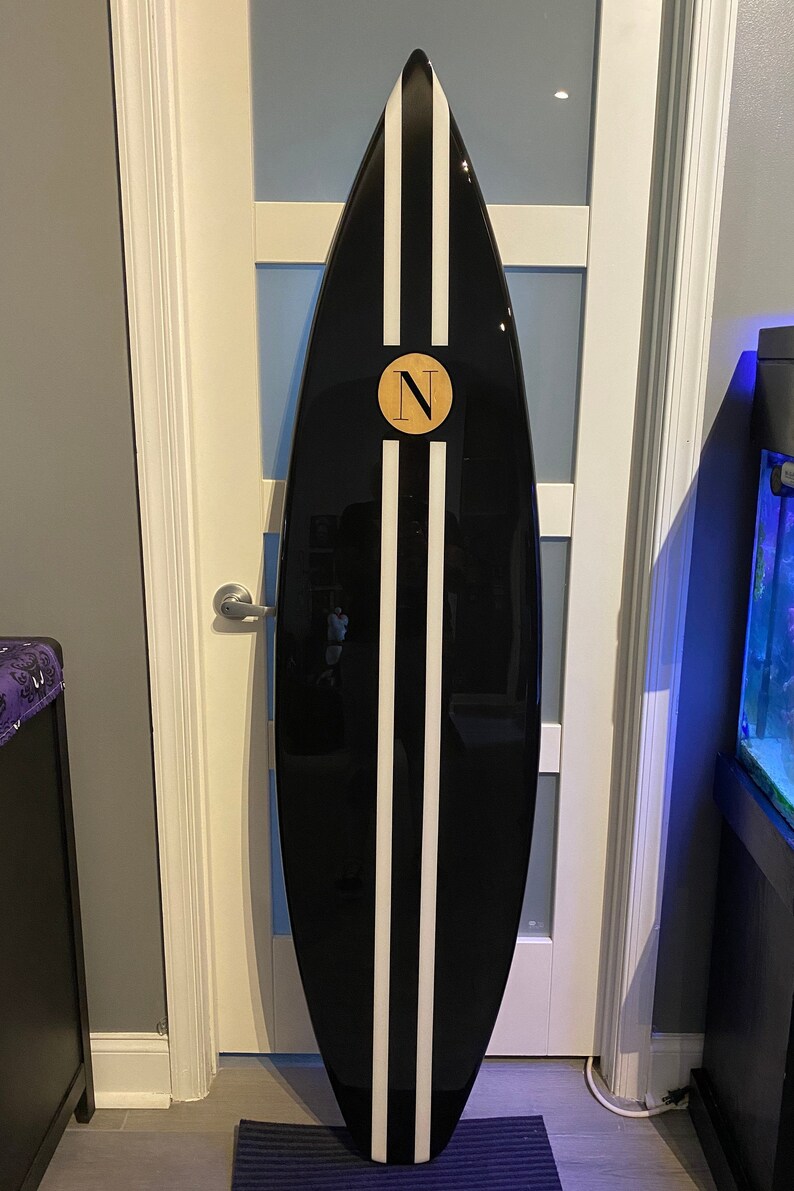 Decorative Wooden Chanel Inspired Surfboard Wall Art / Modern Etsy