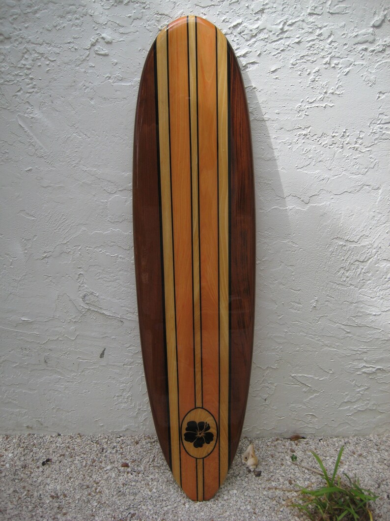 Decorative Wooden Surfboard Wall Art Hawaiian Art Hawaiian
