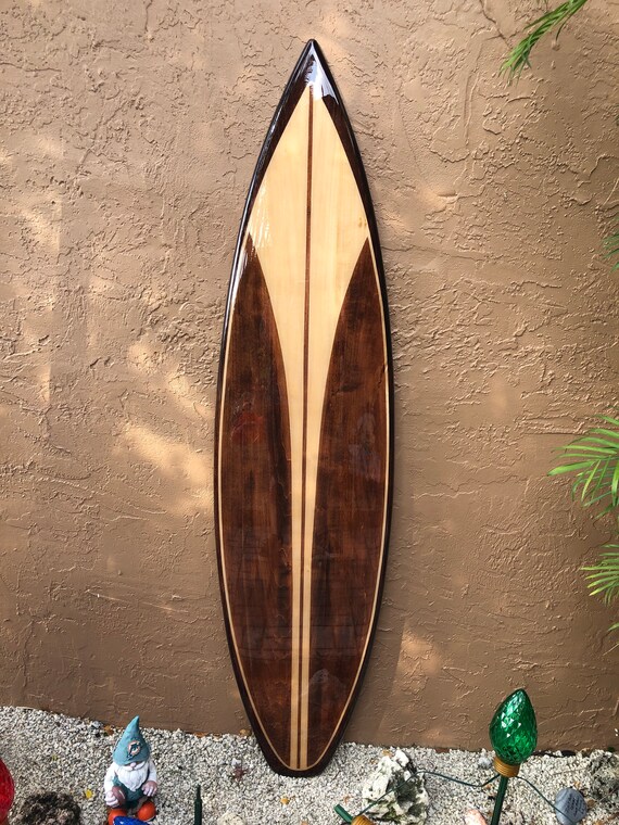 Decorative Wooden Surfboard Surfboard Wall Art Hawaiian Etsy