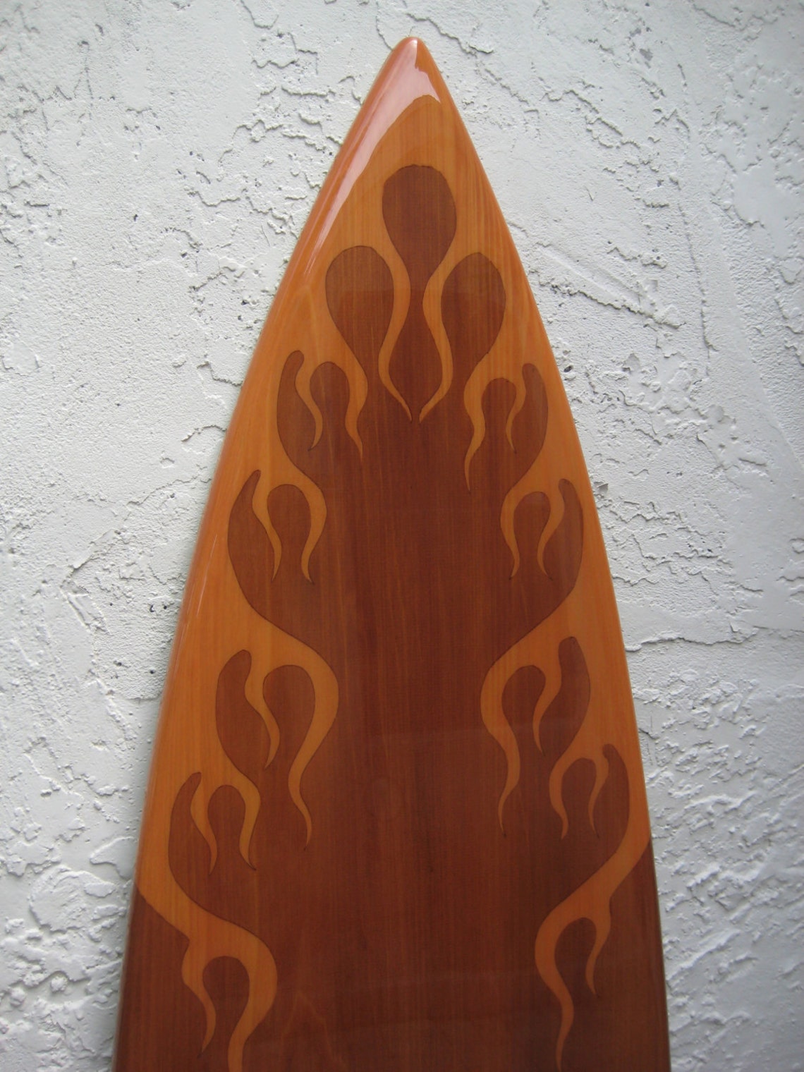 Decorative Flame Surfboard / Surfboard Wall Art / Hawaiian Art | Etsy