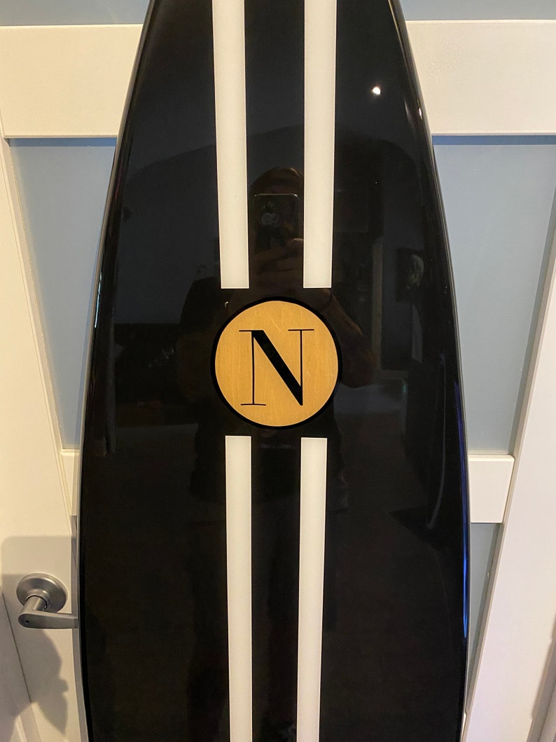 Decorative Wooden Chanel Inspired Surfboard Wall Art / Modern Etsy