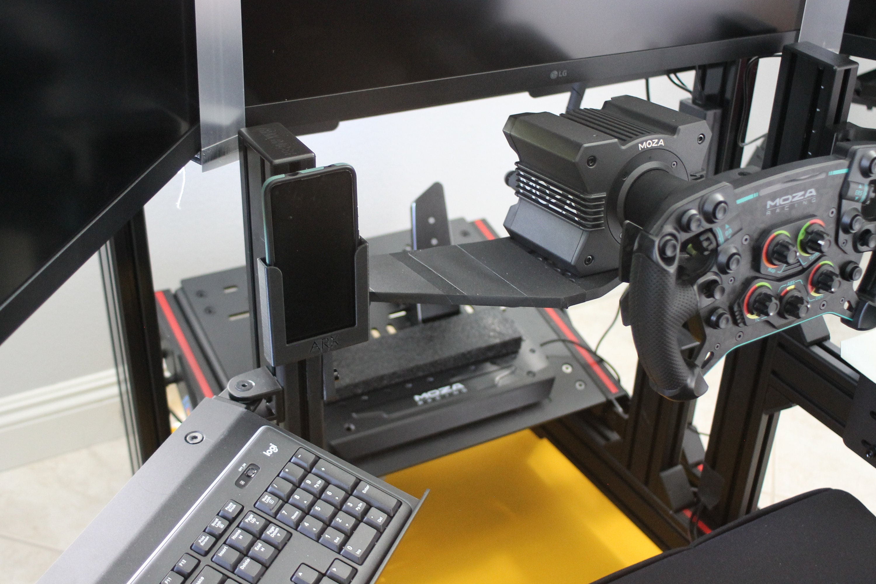 Customizable Phone Caddy: SIM Racing & Flight Simulator Rig Accessory ...
