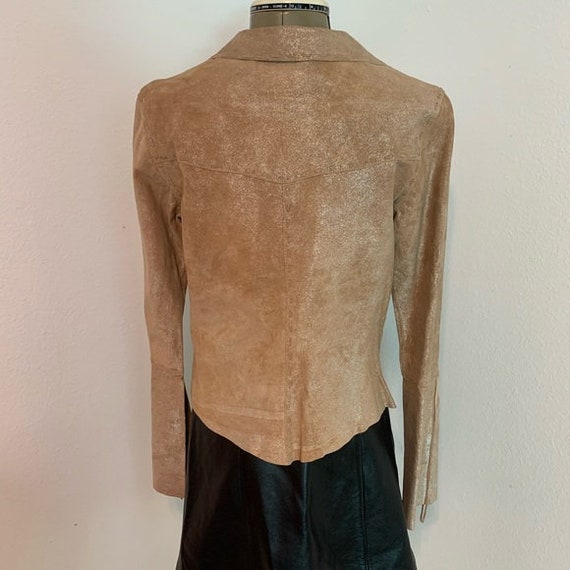 Suede Leather Jacket, Vintage leather jacket, Cas… - image 3