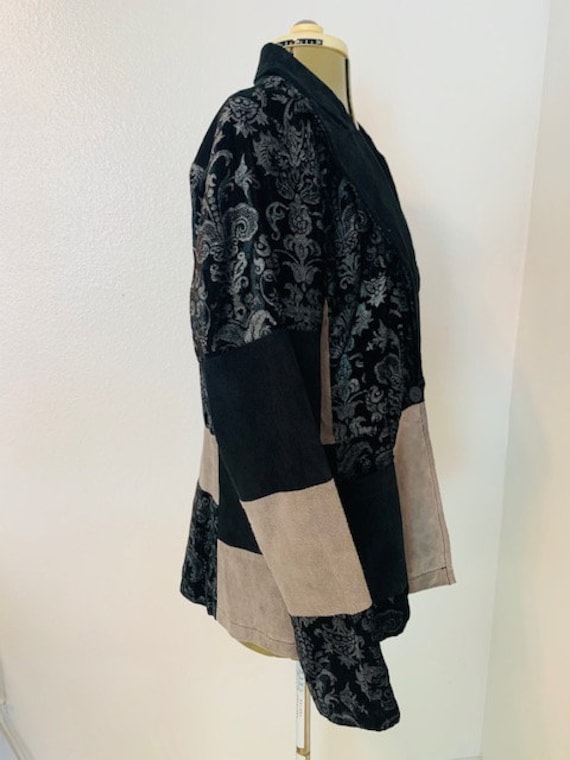 Patchwork Floral Button Blazer, Brendon Thomas Ja… - image 9