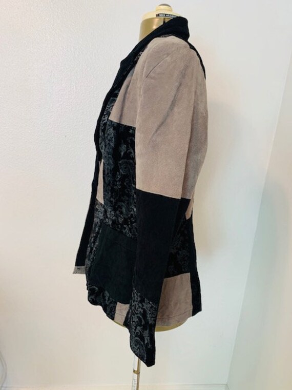 Patchwork Floral Button Blazer, Brendon Thomas Ja… - image 4