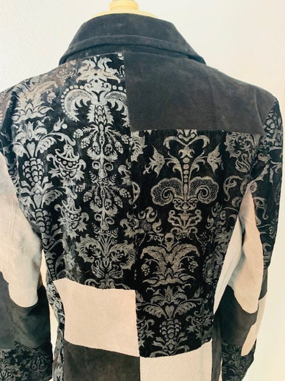 Patchwork Floral Button Blazer, Brendon Thomas Ja… - image 6