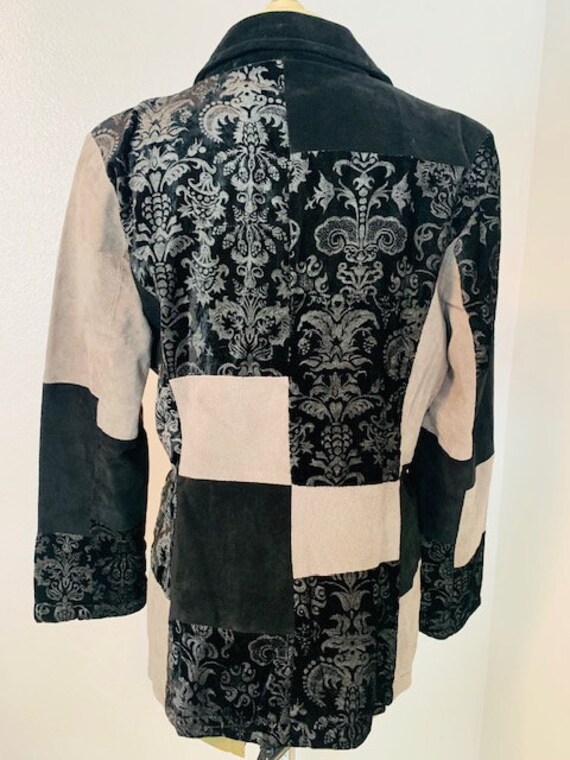 Patchwork Floral Button Blazer, Brendon Thomas Ja… - image 5