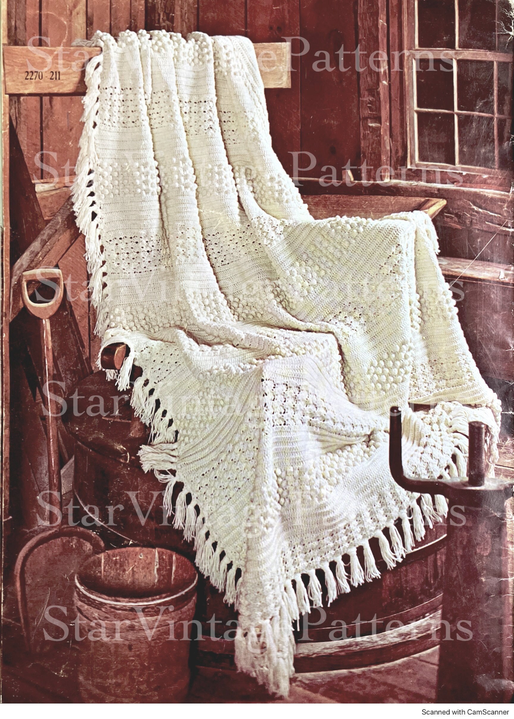 1950s crochet blanket - Etsy 日本