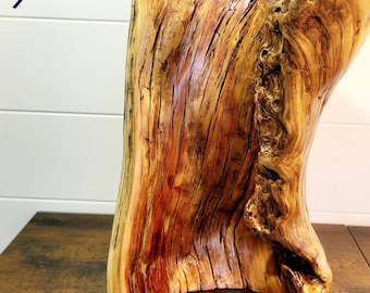 Abstract Driftwood Sculpture: &quot;Ripple&quot; Table Mantle Art