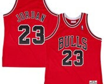 Michael Jordan #23 Mitchell & Ness 90s RED Bulls Jersey