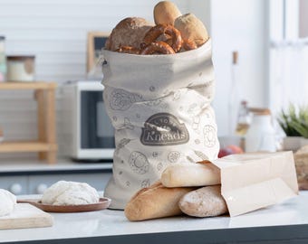 Bolsa de lino natural para guardar el pan