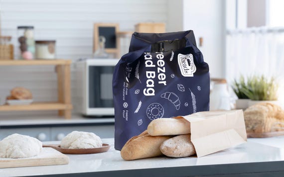 rPET Recycled and Reusable Freezer Bread Storage Bag - Eco Friendly (33cm x 49cm)