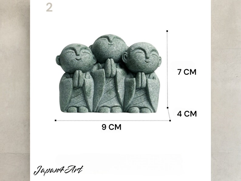 Praying Jizo Monks, Zen Garden, Pagoda, Jizo Statue, Buddha Statue