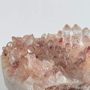 Hematoid Quartz Cluster 309.9g | Super Clear Hematite Phantom Mini Cluster | Collector Crystal Specimen