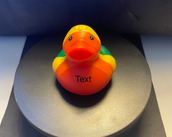 Personalized Rainbow Rubber Duck| Pride Gift| Pride Duck| Cheer Duck| Car Ducking| Cruise Duck| Unique Gift| LGBQT
