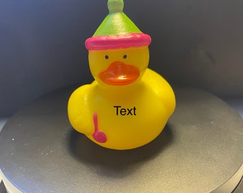 Personalized Party Rubber Duck: Birthday Gift