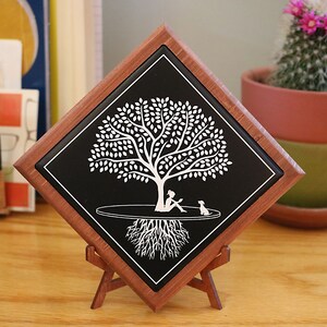 Girl Reading Tree of Life