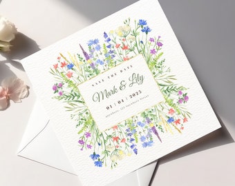 Invitation RSVP pour mariage de printemps (numérique)