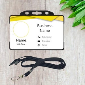 Personalised Work ID card - Work Logo - Work ID - Identification Badge - Staff ID - Staff Work Card - Work Badge - Custom card