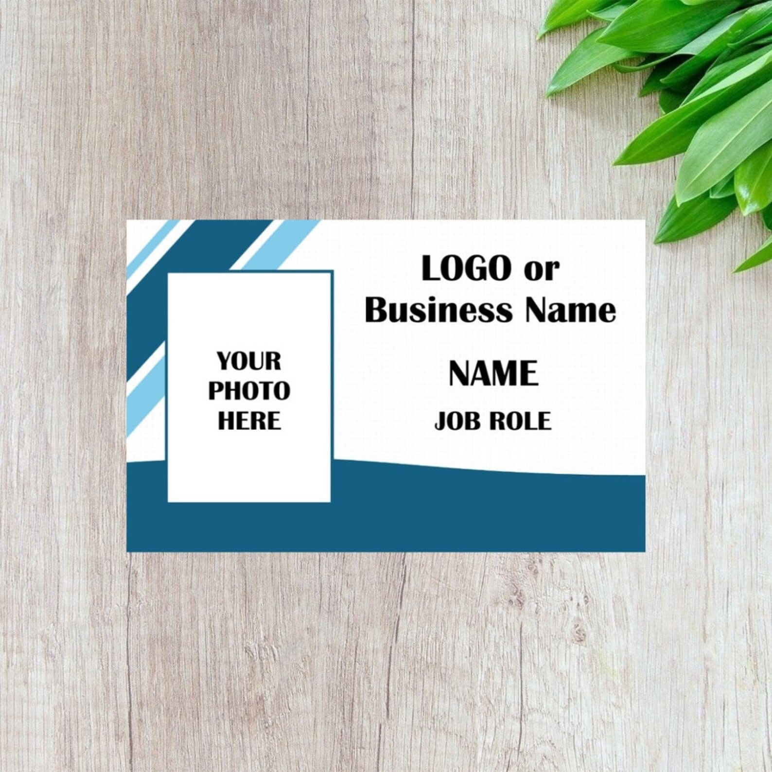 Work Ids Personalised ID Card - Logo - Work ID - Identification Badge - Staff ID ...