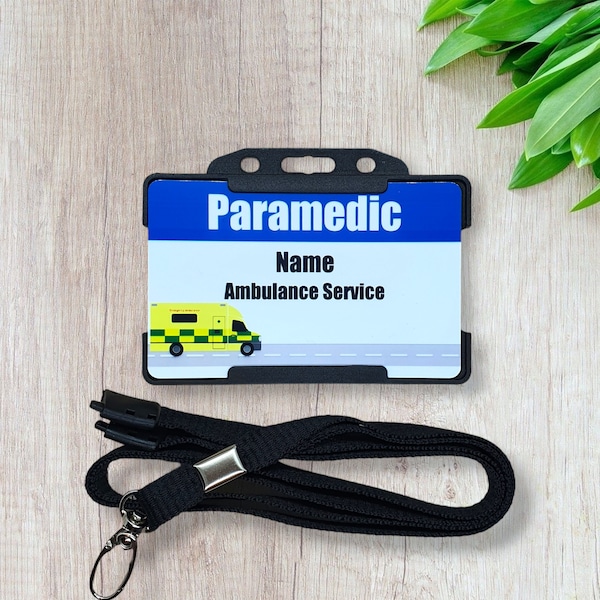 Paramedic ID Card - Children's Novelty ID Card - Paramedic Dress Up - Emergency Service Toys - Imaginary Play - Stocking Filler gifts