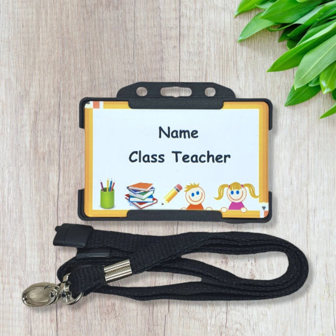 Teacher Roleplay Personalised Childrens Novelty Id Card And Lanyard Teacher | Desertcart - View #2
