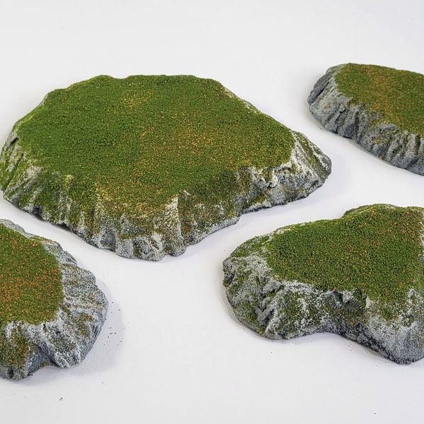 Conjunto de colinas apilables de terreno de Wargaming de 5 piezas o 3 piezas