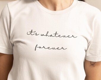 Was auch immer für immer kursives T-Shirt, es ist mir egal Shirt, was auch immer T-Shirt, Emo Shirt, Midwest Emo