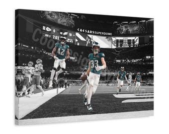 Cooper Dejean Pick Six Superbowl Photo Canvas Ready to Hang Playoffs poster gift Philadelphia eagles vs chiefs touchdown 2025 Interception