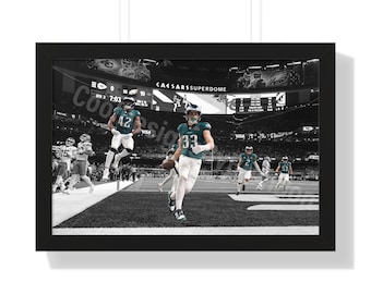 Cooper Dejean Pick Six Superbowl framed Photo Ready to Hang Playoffs poster photo gift eagles superbowl wall decor 2025 rookie corner