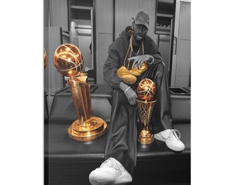 Shai Gilgeous Alexander Trophy Photo canvas ready to hang finals poster photo gift thunder finals wall decor 2025 MVP postgame SGA OKC