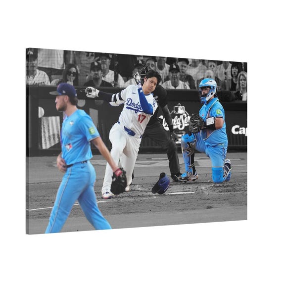 Yesavage Strikes Out Ohtani Canvas – Baseball Wall Art, Ready to