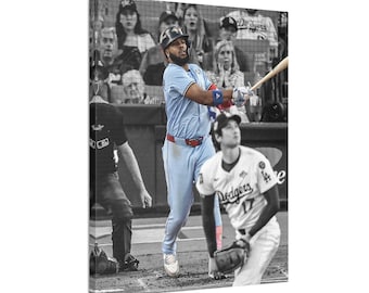 Vlad vs Ohtani Home run Photo canvas ready to hang World Series poster Toronto wall decor vladimir guerrero 2025