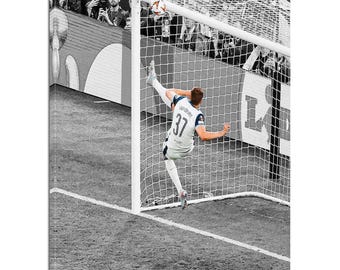Micky van de Ven GoalLine Clearance canvas ready to hang Tottenham photo Spurs wall decor soccer bar art fan gift Europa League final