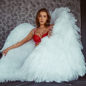 Wedding angel wings, wings for bride photoshoot, dance angel costume, cosplay wings, movable wings, angel wings, wings for dance perfomances