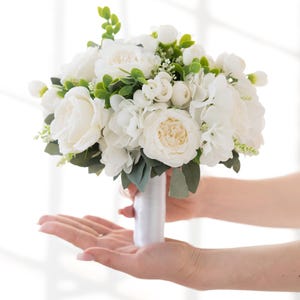 Flower Bridal Bouquet, Bridesmaids Bouquet, Artificial Bouquet For Bride, Flower Wedding Bouquet, Wedding Bouquet, Artificial Flower Bouquet