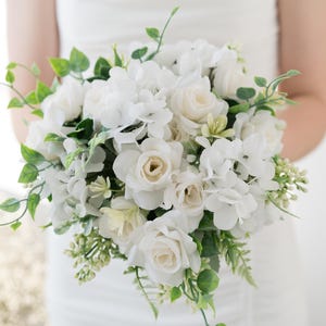 Bridal Bouquet Faux Flower, Flower Bridal Bouquet, Flower Bouquet, Bridesmaids Flower Bouquet, Wedding Bouquet, Artificial Flower Bouquet