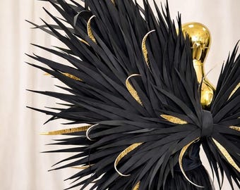 Alas de cuervo negro, alas grandes móviles, alas de ángel oscuro, alas para carnavales, alas para espectáculos