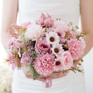 Bouquet For Bride, Flower Wedding Bouquet, Flower Bridal Bouquet, Bridesmaids Bouquet, Wedding Bouquet, Artificial Flower Bouquet
