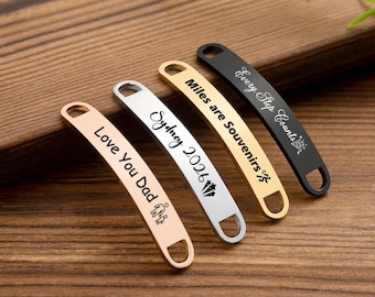 Personalized Shoelace Tags, Custom Engraved Sneaker Tags, Custom Text Shoe Buckles, Gifts for Sneaker Enthusiasts, Couple Shoe Tags