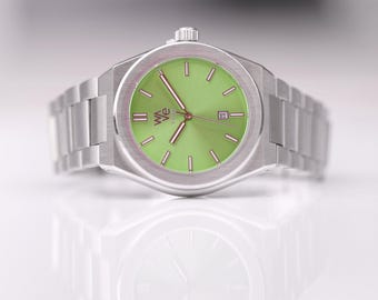 Gepersonaliseerd herenhorloge | Kalkvloed | Handschrift gegraveerd | Handgemaakt cadeau