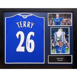 Chelsea FC 2000 John Terry Signed Shirt (Framed) - C/W Certificate Of Authenticity(COA)
