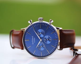 Gepersonaliseerd herenhorloge | Eigen handschrift gegraveerd | Motivator | Handgemaakt cadeau