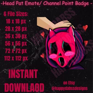 May include: A digital download graphic featuring a pink, cartoonish character with a surprised expression, surrounded by hearts. The image includes text indicating various file sizes, and the words "INSTANT DOWNLOAD" in pink.